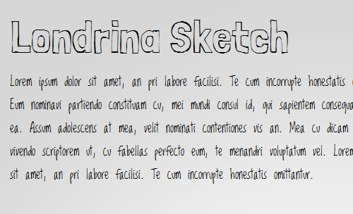 an example of Londrina Sketch and Loved by the King fonts together