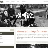 Amplify WordPress Theme for Bands and Music